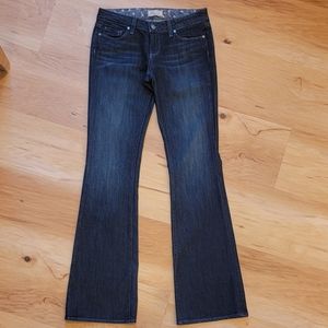 Paige Premium Denim Jeans Flared Dark Blue Size 28